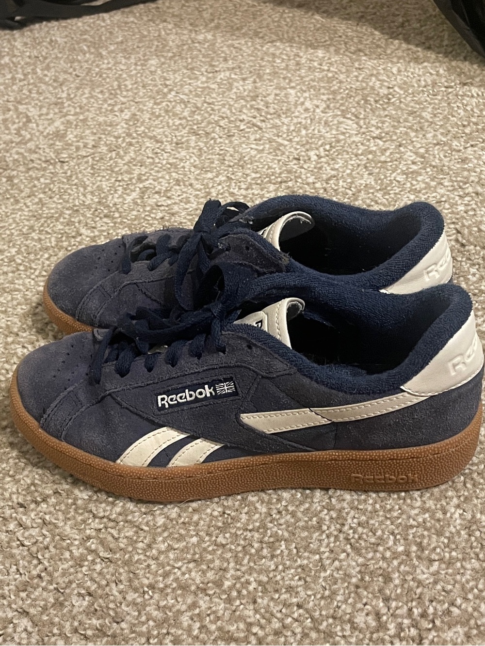 Reebok Club C Navy Sneakers with Gum Sole